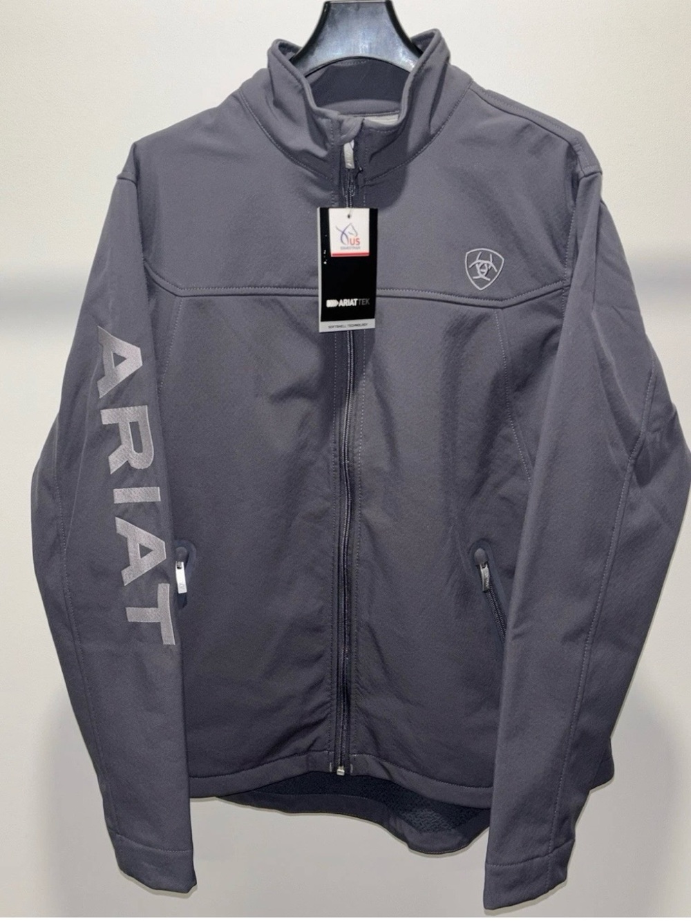 Ariat  Jacket Wind and Water Resistant Gray Women's Large